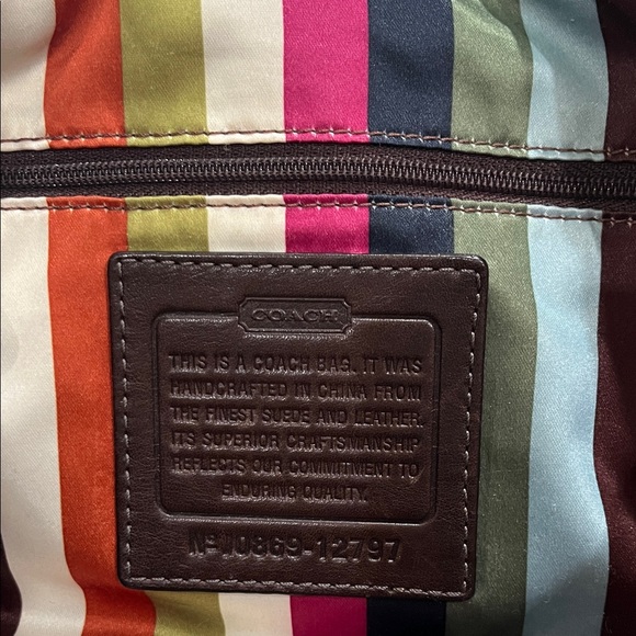 Coach Dark Brown Leather Bag - Picture 9 of 13